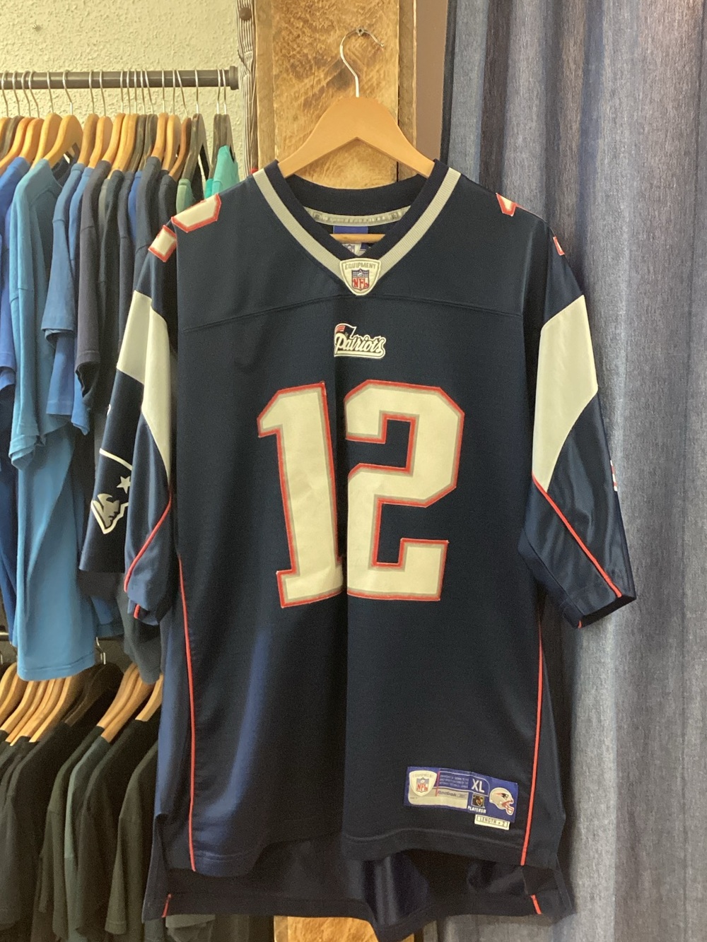Vintage Patriots Tom Brady #12 Football Jersey